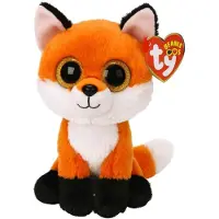 Merkloos Plüschfuchs Kuscheltier Stofftier - 15 cm - Orange - Mit goldenen Glitzeraugen - Zum Mitnehmen überall hin