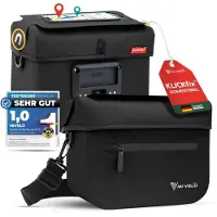 Merkloos Fahrradlenkertasche Lenkertasche - 7 Liter - TPU - 100% wasserdicht - Schwarz