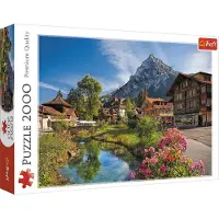 Merkloos Puzzle Puzzlespiel 2000 Teile - Alpen im Sommer - 961 x 682 mm - Klassisch - Für Puzzlefans ab 12 Jahren