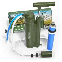 Merkloos Trinkwasserfilter für den Außenbereich – RO-Technologie – 10.000 Liter – Tragbarer Wasserfilter – Grün