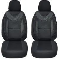 Merkloos Autositzbezüge Maßanfertigung Schwarz Set 2-teilig VW Crafter Gen. 2 - Germany - Airbag geeignet