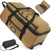 Merkloos Reisetasche Trolley Rollkoffer - 76 cm - 85 bis 100 L - Braun