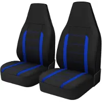 Merkloos Autositzbezug Vordersitze Universal Sitzschoner - Polyester - Blau - 2er Set mit Rückenlehne