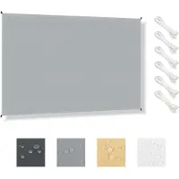 Merkloos Sonnenschutzplane – Mit Ösen – Rechteckig, 1,5 x 3 m – Anthrazit – UV-Schutz