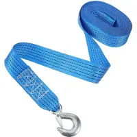 Merkloos Abschleppseil für Bootsanhänger, Polyester, 600 x 2,5 cm, mit Clipverschluss, für Süß- und Salzwasser