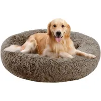 Dripio Rundes Haustierbett 70 cm, waschbar, rutschfest, für Katzen und Hunde