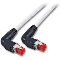 EFB Elektronik K4137RT.20 RJ45 Patchkabel S/FTP, Cat.6A, 2x TM21 90°, UC900, 20m, rot K4137RT20