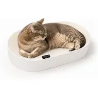 OEM Kratzbett aus Wellpappe für Katzen, oval, 63x35x10 cm