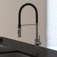 Sanitary Brands Kronenbach Lima Professional Einhebel Küchenarmatur mit schwenkbarem, flexiblen Auslauf, Handbrause mit 2 Strahlarten