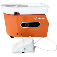 OEM Töpferscheibe, 350W Leistung, 25 cm Raddurchmesser, bürstenloser Motor, Geschwindigkeitsbereich 25-320 U/min, benutzerfreundliches Fußpedal