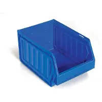 Merkloos Stapelbox Aufbewahrungsbox Klappbox - Stapelbar - Faltbar - Blau - 3,2 Liter
