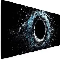 WAN XXL Desktop Slider - Muismat Schreibtisch Unterlage - Gaming und Büro - Glatte und langlebige Oberfläche - 80 x 40 cm - Schwarz