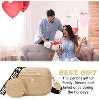 Markenlos Seb2 - Umhängetasche - Damen Schultertasche - Ideal für den täglichen Gebrauch - Khaki - Praktische Kameratasche - Perfekt zum Reisen und Einkaufen