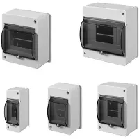 Asv-elektro Sicherungskasten Aufputz IP30 mit Hutschiene und PE-/N-Klemmen