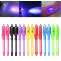 Izoel 14x UV Stifte Geheimstifte mit UV Licht, unsichtbare Nachrichten, Detektiv Party Mitgebsel, Adventskalender Füllung