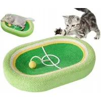 Meow&Mrrrau FIELD Katzenkratzbaum in Form eines Fußballfeldes mit Ball 60cm