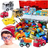 ZLARO Adventskalender für Jungen, Cars-Fahrzeuge, 24-teilig, als Geschenk