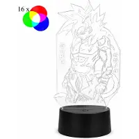 Caelius Goku 3D LED-Lampe 16 Farben mit Fernbedienung - Gaming-Deko