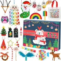 Izoel Basteln Adventskalender 2026 Kinder Mädchen Kreative Adventskalender origamikalender zum Basteln mit 24 Bastelsachen Weihnachtskalender DIY 3-12 Bunt