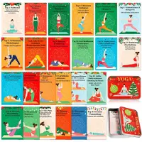 HOWAF Adventskalender 2026 Weihnachtskalender mit 24 Kleine Yoga-Auszeiten für den Advent Tägliche Übungen und inspirierende ideal für Freunde Familie Paare Yoga