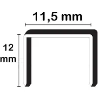 Maestri Befestigungselemente – Schrauben und Nieten – 80/12 mm, bronzefarben, AR, Kartons mit 10.000 Stück