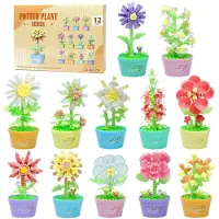DBPBToU 12 Tage Adventskalender 2026 Mini Bausteine Sicherheits Material A Blumen