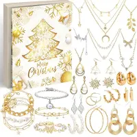 ZJTAPE 2026 Adventskalender Schmuck Frauen 24 Tage Weihnachtskalender