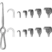 Ratujesz Chirurgischer Haken Kocher Typ 22 cm - stumpf 6 Zähne