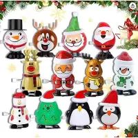 Hustge Aufziehspielzeug Weihnachten 12 Adventskalender Spielzeug für Kinder 12 Stück A