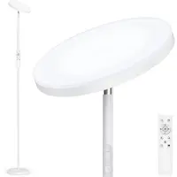 OEM LED-Stehleuchte 36W, dimmbar, Fernbedienung, 175 cm, Schwarz