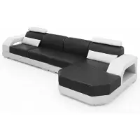 Xl Moebel Gmbh Premium Ecksofa Schwarz mit Chaiselongue und stilvollem Couchtisch