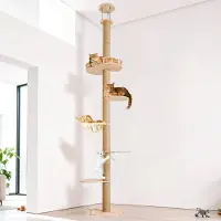 Dripio Kratzbaum mit 5 Etagen, höhenverstellbar, 127-305 cm