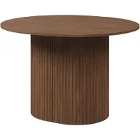 Masseno Ausziehbar Esstisch WALVENO 120 cm - 220 cm x 110 cm Rund Tisch für Wohnzimmer, Küche, Braun