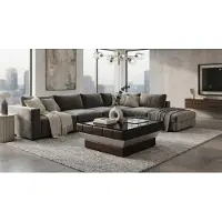 AEA Couchtisch Orange Kunstleder Holz Modern Wohnzimmer Design