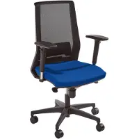 Dripio Bürostuhl mit Netzrücken, blau, Synchronmechanik, Kunststoff