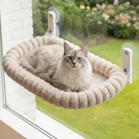 Dripio Katzenhängematte für Fenster, M 52x30 cm, Beige