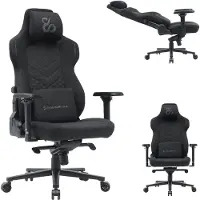 Dripio Gaming-Stuhl, schwarz, atmungsaktiver Stoff, ergonomisch
