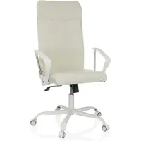 Dripio Bürostuhl mit hoher Rückenlehne, Wippmechanik, beige