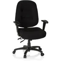Dripio Bürostuhl XXL, Stoff, schwarz, ergonomisch, bis 150 kg