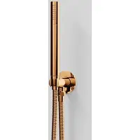 Steinberg Serie 100 Handbrausengarnitur mit integriertem Brauseanschlussbogen, Stabhandbrause, 1001670RG