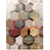 Esprit Teppich "Modernina ESP-3378" Gr. 31, bunt (multi, grün), B:133cm H:13mm L:200cm, Kunstfaser, Teppiche, Teppich, weicher Kurzflor in modernem Design, Wohnzimmer, Schlafzimmer, bunt