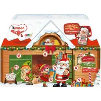 Merkloos 3D Adventskalender Haus Adventskalender - Zwei Motive - 234 g - 1 Verpackung - 360° Zugang