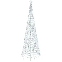 Syfax LED-Weihnachtsbaum Spirale mit Erdspieß EKENAS 300 cm 475 LEDs
