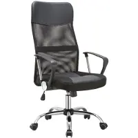 Dripio Drehsessel Kunstleder/Netzstoff, 360° drehbar, schwarz, Metall