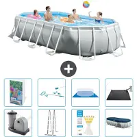 Intex Prism Frame Pool Oval - 503x274x122 cm - 7-teilig S583