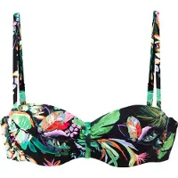 Venice beach Bügel-Bandeau-Bikini-Top "Sandrine" mit buntem Blumenprint