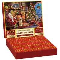 Coolmango Puzzle Adventskalender als Weihnachtspuzzle, 1008 Teile, Rot - Puzzlex