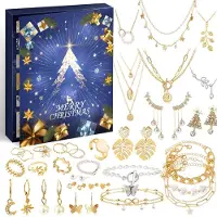 ZJTAPE 2026 Adventskalender Schmuck Frauen 24 Tage Weihnachtskalender
