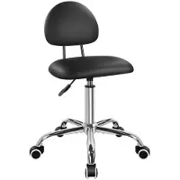 Dripio Bürostuhl mit Rückenlehne, 360° drehbar, höhenverstellbar, schwarz