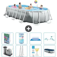 Intex Prism Frame Pool Oval - 503x274x122 cm - 7-teilig S542
